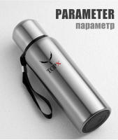 Large-capacity Thermos Cup 304 Stainless Steel Outdoor Portable Mountaineering Sports Water Bottle with Rope500/1500ml - details 17