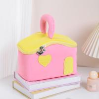 Bolsas de almacenamiento de cosméticos con forma de casa, bolsas de maquillaje de dibujos animados de estilo coreano de gran capacidad, impermeables con asa - details 8