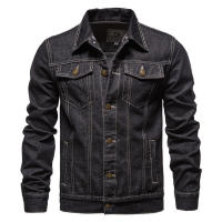 Chaqueta vaquera de algodón informal ajustada de estilo urbano, talla europea, otoño-invierno 2024, ropa para hombre - details 3