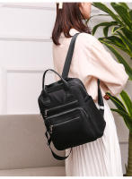 Mochila de viaje informal para mujer, bolso de mano de gran capacidad, monedero negro de hombro Oxford impermeable. - details 0