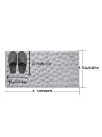 Alfombra de baño Alfombra antideslizante de 1,2 cm de grosor Alfombra de baño suave Alfombra de baño absorbente de agua Alfombra de puerta de tela de franela Decoración del hogar - details 0