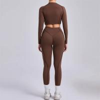 Conjuntos de Yoga con correas desnudas para mujer, sujetador deportivo a prueba de sentadillas, mallas de entrenamiento de cintura alta, pantalones de Fitness, traje de ropa activa para mujer XP81 - details 8