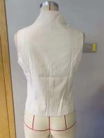 Suéter sin mangas de verano de Color sólido para mujer, chaleco, abrigo, temperamento superior de moda para ir al trabajo, chaleco cansado con botones y V - details 4