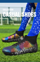 Parte superior alta transpirable, cómodos y antideslizantes, zapatos de juego profesional para entrenamiento en césped, zapatos de fútbol. - details 21