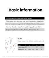 Guantes de Ciclismo de Verano Transpirables para Hombres y Mujeres Almohadilla de Palma Gruesa - details 7