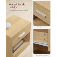 Mesa de Noche de Juego de 2 Diseño de Cajón Abierto Ideal para Dormitorio, Sala de Estar - details 9