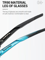 Gafas de Sol para Ciclismo Kapvoe 2023 para Hombres y Mujeres Lentes de 4 Piezas Protección UV Material del Marco TR - details 8