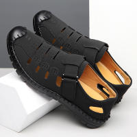 Sandalias de cuero suave para hombre, nuevo estilo, para exteriores, para conducir, zapatos de papá para hombre, zapatos de verano a la moda con agujeros - details 6