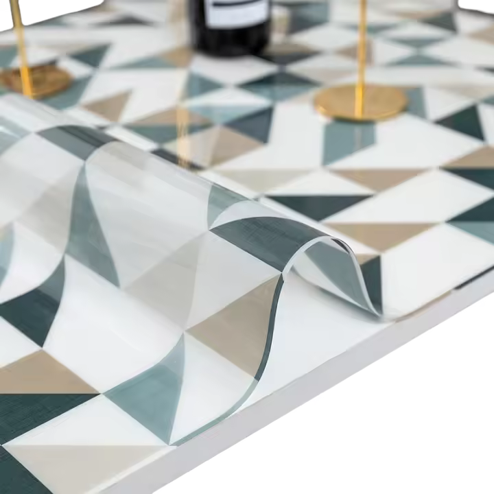 Mantel de PVC mate impermeable, cubierta de mesa a prueba de aceite, tapete de lugar de comedor de cocina, manteles de mesa - 1