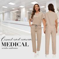 Uniforme de hospital suave, lavable y antiarrugas, conjunto de exfoliante veterinario para mascotas, conjuntos de exfoliantes médicos para mujeres, accesorios médicos para mujeres - details 9