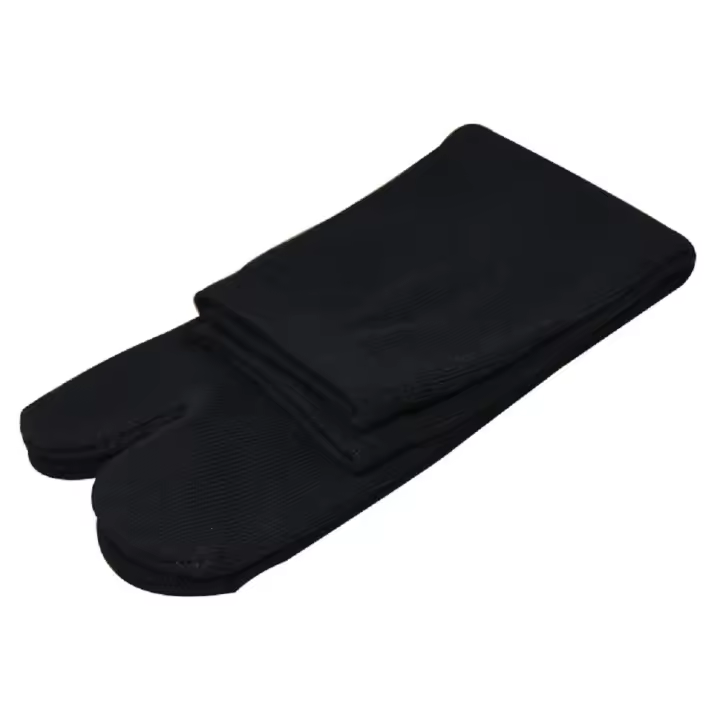 1 par de sandalias japonesas de algodón a la moda para hombre, calcetines con dos dedos, chanclas, medias con punta abierta - 1