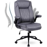 Escritorio con respaldo alto y regulable en altura, silla giratoria con reposacabezas cómoda. - details 0