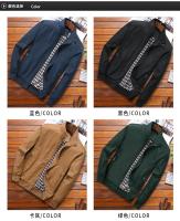 2025 primavera otoño Casual sólido moda chaqueta Bomber delgada hombres abrigo nueva llegada chaquetas de béisbol chaqueta de hombre M-6XL 8XL Top - details 1