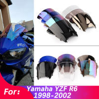 Parabrisas de Moto para YAMAHA YZF R6 600 YZFR6 1998-2002 Doble Burbuja Accesorios de Deflector de Parabrisas - details 2