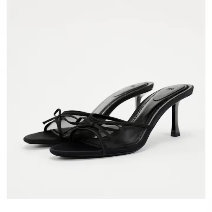 Sandalias de tacones de mujer, zapatos de moda, sandalias de lujo con correa de malla, zapatos de mujer - 1