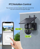 Cámara Solar SHIWOJIA 4MP Seguridad de Vigilancia con Panela Solar Soporte de Cámara de Vídeo para Alexa Google Home Disponible al Aire Libre - details 7
