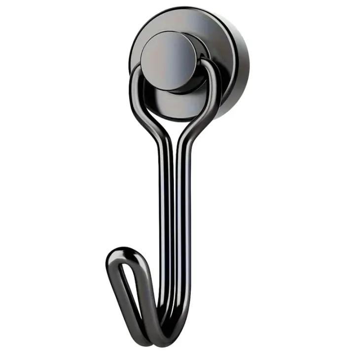 Ganchos Magnéticos de Neodimio de Alta Resistencia 20pcs Ganchos de Cuelga con Estilo Negro para Colgar - 1