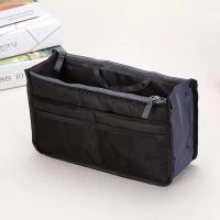 Bolsa Organizadora De Viaje Para Mujer En Nylon Bolsa De Maquillaje Grande Para Bolso De Mano Estilo Fashion Cierre De Cremallera - details 1