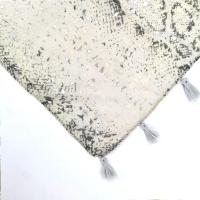 Chal de viscosa con borla y purpurina de para mujer, bufanda suave y brillante, Pashmina plateada, estola, Hijab musulmán - details 4
