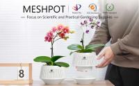Orquídeas perforadas, plantas de interior y exterior de plástico reciclado, ETA para decoración del hogar. - details 0