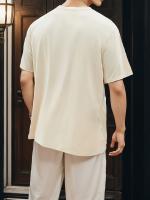 Camiseta gráfica de algodón negro para hombres - Manga corta, diseño de planeta y estrellas, impresión "Esforzándonos por la excelencia en la exploración", ropa deportiva cómoda y transpirable, 100% algodón, lavable a máquina, camiseta elegante - details 6