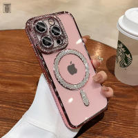 Funda transparente de diamante cristalino para iPhone 16,Compatible con MagSafe - details 18