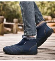 Zapatillas de esquí impermeables para hombre y mujer de color sólido cálidas para invierno con forro de piel - details 6