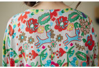 Vestido Vintage de Algodón de Manga Larga Talla Grande, Elegante y Suelto para Mujeres - details 92