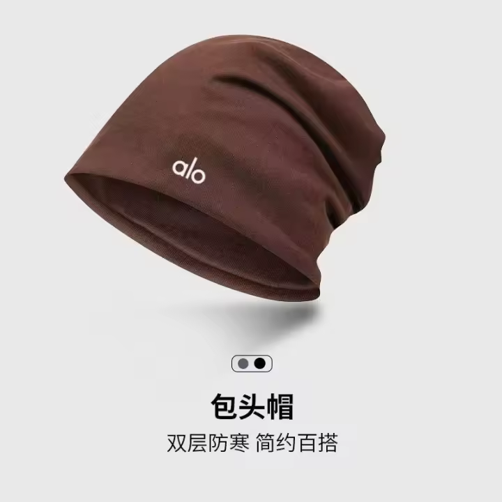Gorro de Pointa de Yoga al Aire Libre Caliente Gorros de Protección de Oído para Mujeres en Otoño-Invierno Gorros de Pila Hollow para Hombres - 1