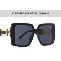 Toyear-gafas de sol cuadradas de diseñador de marca de lujo para mujer y hombre, gafas de sol Vintage con montura grande, gafas de viaje para conducir, tonos ins, UV400 - details 1