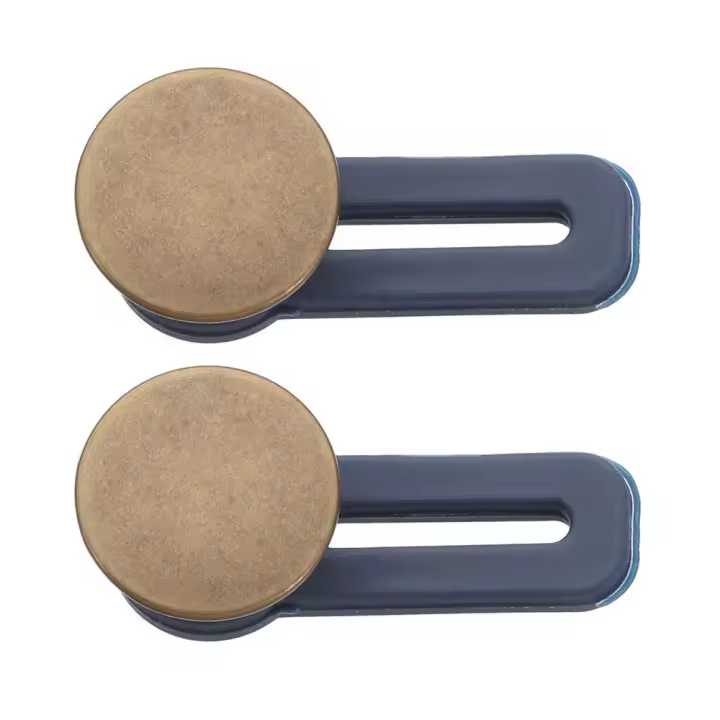 Falda de 2 piezas para ropa de maternidad, pantalones vaqueros con botón retráctil, accesorios de costura, extensor de cintura - 1