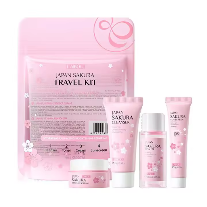 4 unids/set juegos de cuidado de la piel limpiador Facial productos de crema Facial tóner cuidado hidratante protector solar antienvejecimiento - 1