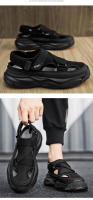 2025 nuevas sandalias de hombre casuales, sandalias versátiles para adolescentes, tendencia transpirable, hueco fresco, sandalias con velcro - details 2