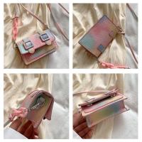 Mini bolso de mensajero pequeño con hebilla de cinturón Retro para mujer, bolso de hombro cuadrado con cadena ligera de cuero PU - details 5