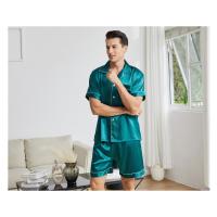 Traje de casa con solapa para hombre en verano, pijama delgado, ropa de casa holgada para hombre y talla grande - details 28