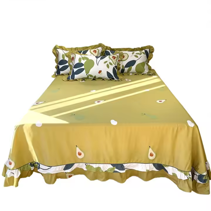 Funda de almohada de algodón con encaje redondo doble, Sábana 1,8 blanca y negra - 1