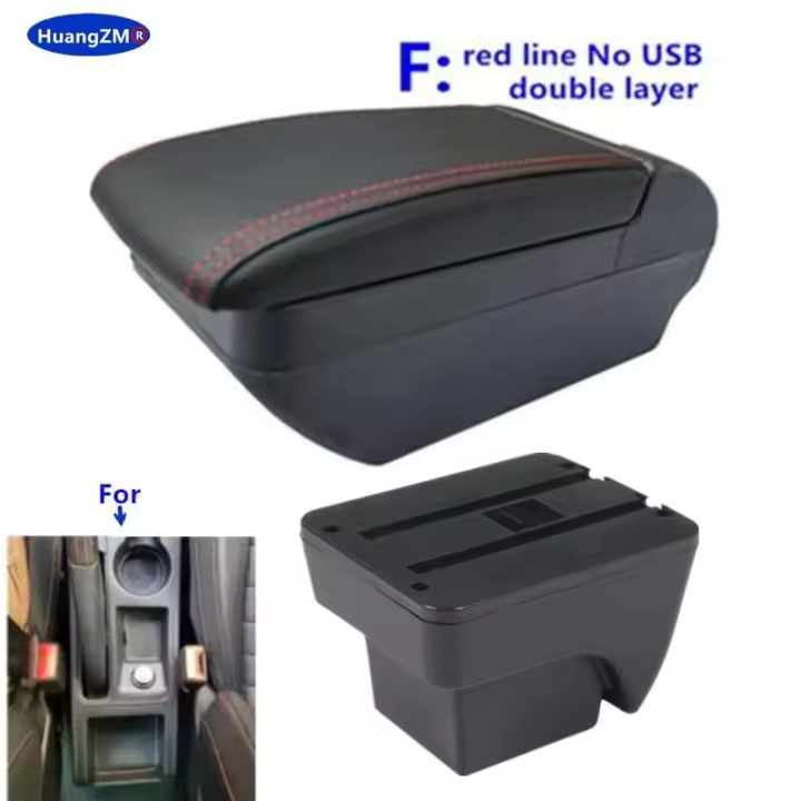 Reposabrazos de asiento CA, aire acondicionado central de doble capa, accesorios de interior de coche, fácil de instalar - 1