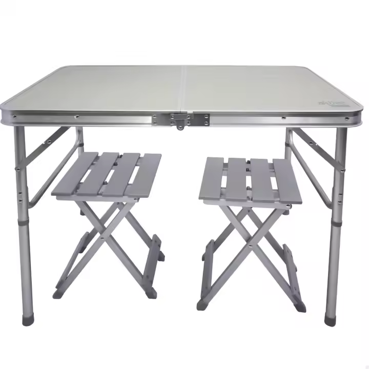 Aktive 62643 - camping portátil plegable para 2 personas, Incluye 2 taburetes, conjunto jardín con sillas - 1