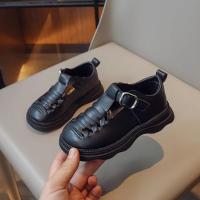 Zapatos planos versátiles transpirables antideslizantes para niñas, calzado de cuero para niños, moda y cómodo, estilo coreano, Otoño, 2024 - details 5