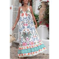 Europa, América, primavera y verano, nuevo vestido holgado de talla grande con estampado de liguero para mujer - details 1