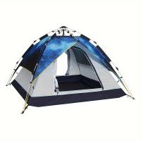 Tienda de campaña con cielo estrellado de doble capa, tienda plegable impermeable automática para 3-4 personas - details 9