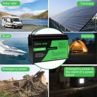 12V 100A LiFePO4 BMS 10000+ ciclos RV Barco Tienda Energía de Emergencia Batería de Litio - details 3