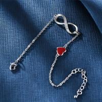 Pulsera ajustable con símbolo de corazón infinito para mujer, aniversario, Día de San Valentín, regalo de joyería, regalo de cumpleaños, 1 unidad - details 2