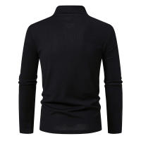 Polo de manga larga para hombre, camisas de Color sólido, moda de Cachemira, nuevos Polos de negocios sociales, otoño - details 21