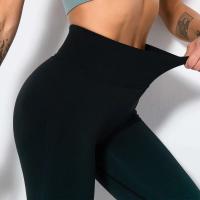 Malla de color degradado sin costuras para mujer, pantalones para correr Fiess con sandalia para realzar la cadera, pantalones de yoga de secado rápido - details 11