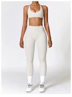 Mallas de Yoga de cintura alta para mujer, pantalones de secado rápido para ejercicio físico, ropa deportiva para gimnasio - details 47