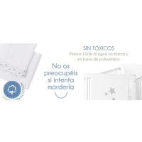 Cool Dreams - Cuna Indi 60 x 120 cm - Kit Colecho - Colchon Morfeo - Juego Sabanas