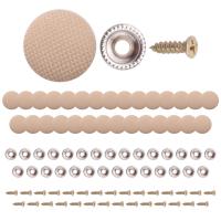 30 Uds. Tornillo de fijación de tela para techo de coche, hebilla fija para techo de coche, remaches a presión, retenedor, botón de reparación de revestimiento automotriz, color Beige - details 0