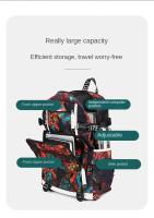 Mochilas impresas de moda para hombres y mujeres, estudiantes de secundaria y estudiantes de secundaria, interfaz usb, mochilas con patrones geométricos personalizados - details 11