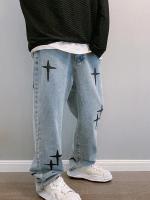 Jeans de Pierna Ancha y Estilo Callejero Nuevo 2025 Pantalones Cargo de Denim Suelto y Casual con Estilo Coreano - details 1